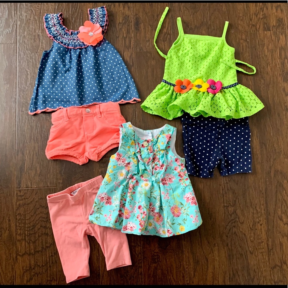 12 MO Summer Girl Bundle - 3 Outfits